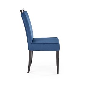 CLARION 2 szék fekete / huzat: MONOLITH 77 (sötétkék) (1p=2db)