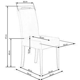CLARION szék mézes tölgy / kárpit: RIVIERA 91 (1p=2db)