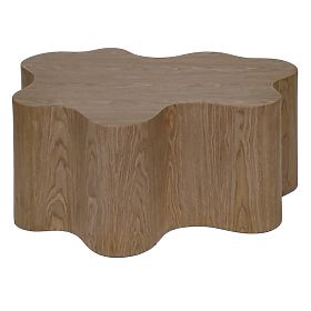 Cosmo dohányzóasztal 90 cm, dió, lekerekített forma