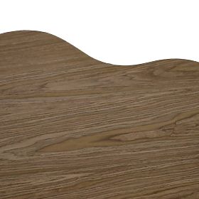 Cosmo dohányzóasztal 90 cm, dió, lekerekített forma