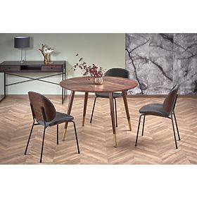 DOMENICO asztal lap - dió, lábak - dió / arany (2p=1db)