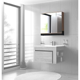 DUESA Tükrös szekrény 80/2D arany tölgy (1p=1db)