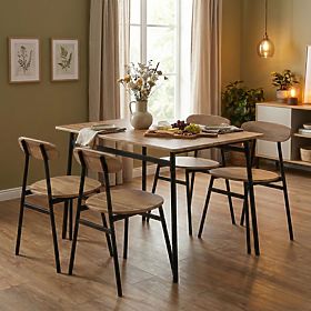 Étkező- és konyhabútor szett asztal + 4 szék OSLO ModernHome, MODERNHOME