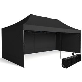 Expressz kereskedelmi pavilon - 3x6 m - fekete