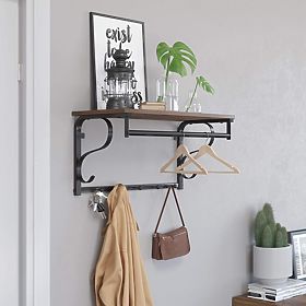 Fa polc ruhafogasokkal LOFT