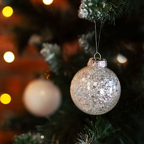 Fehér karácsonyi díszek 30 db sysd1688-057