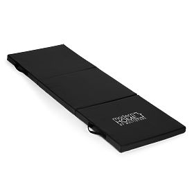 Fekete tornaszőnyeg fitneszhez 182x60cm