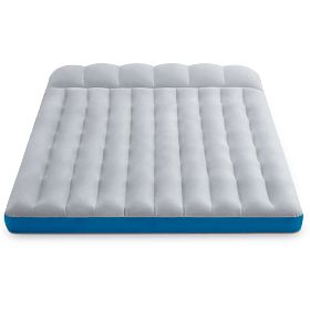 Felfújható kétszemélyes kemping matrac 193x127x17 cm ágy háttámlával INTEX 67999