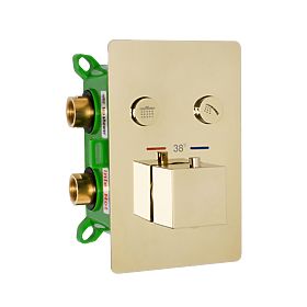 FENIX DAVIS Zuhanyszett termosztáttal, arany + BOX, Rea