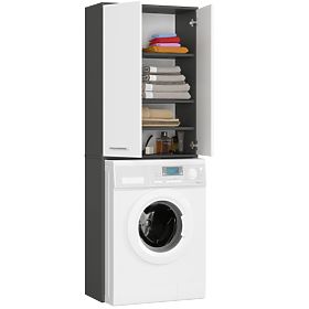 FIN 180 MOSDÓ OSZLOP MOSÓGÉPHEZ TELJES 2D - SZÜRKE / FEHÉR