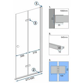 FOLD N2 70 Chrome kabin modul, Rea