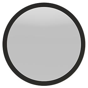 Függő tükör fa keretben Sesto 60 cm, kerek, fekete