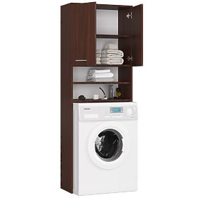 FÜRDŐSZOBA SZEKRÉNY FIN MOSÓGÉP FÖLÉ WENGE