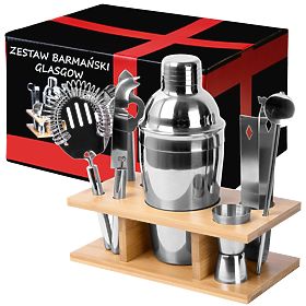 Glasgow bármixer készlet 9 darab, Bauerkraft