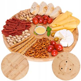 Gracja bambusz tálaló- és sajttál