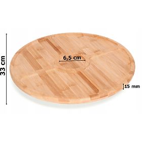 Gracja bambusz tálaló- és sajttál