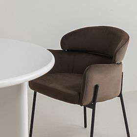 Granda étkezőszék, csokoládé/espresso, bársony