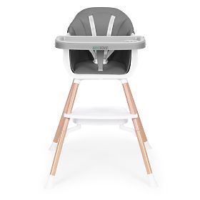 Gyerek etetőszék 2 az 1-ben szürke ECOTOYS, EcoToys