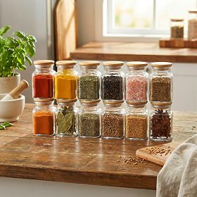 HIDALGO fűszertartó poharak, 12 darabos készlet