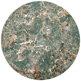 INES 2 asztal szett, zöld márvány / fekete (1p=1készlet), Halmar