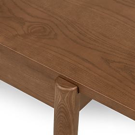 Iselio 160-200 cm-es kihúzható asztal, téglalap alakú, barna