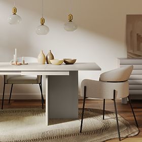 Jose kihúzható asztal 140-200 cm, téglalap alakú, kasmír