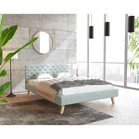 Kaliforniai kárpitozott ágy 180 x 200 cm - menta