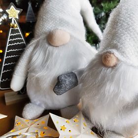 Karácsonyi manó YX068 50cm Fehér, Tutumi