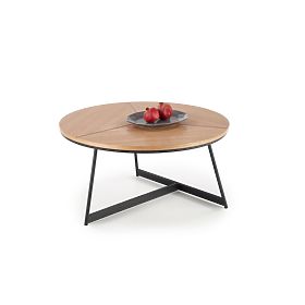 KARIDA dohányzóasztal természetes tölgy/fekete (1p=1db), Halmar