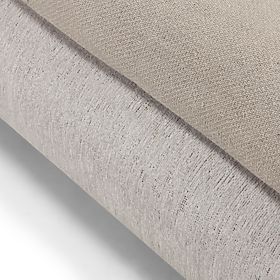 Kárpitozott Bowee ágy 160x200 cm, rácsos, világos bézs, gömb lábakkal