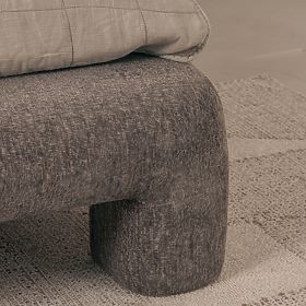 Kárpitozott Rolly ágy 160x200 cm, léccel, lekerekített, barna, lectus