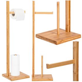 KEFAS WC-papír tartó természetes bambusz