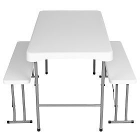 Kerti catering készlet STANLEY asztal + 2 pad
