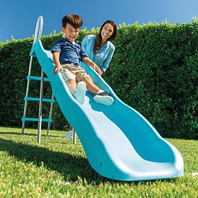 Kerti gyerek csúszda 244 cm nagy acél műanyag INTEX 44107