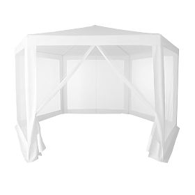 Kerti kereskedelmi pavilonsátor 2x2x2 m szúnyoghálóval fehér MultiGarden