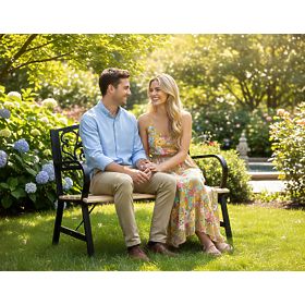 Kerti pad acél-öntöttvas TITO