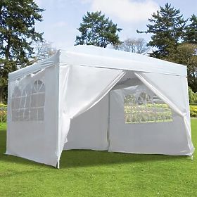 Kerti pavilon sátor 3x3 m 4 fal fehér MultiGarden, MultiGarden