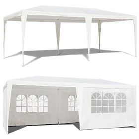 Kerti sátor pavilon 3x6 m 6 fal fehér MultiGarden, MultiGarden