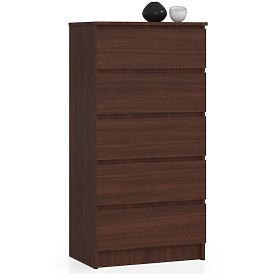 KOMÓD K 60 cm 5 FIÓK PK WENGE