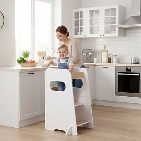 Konyhai segítő kitchen helper Montessori állítható állvány gyerekeknek ECOTOYS, EcoToys