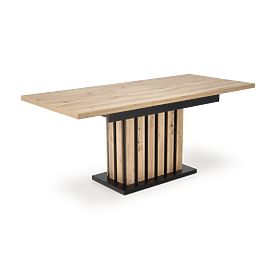 LAMELLO kihúzható asztal 160-210/90 cm tölgy artisan/fekete