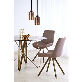 LUNGO antik arany / barna asztal (2p=1db), Halmar