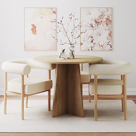 Merlo kerek étkezőasztal 100 cm, Cremona Torro tölgy