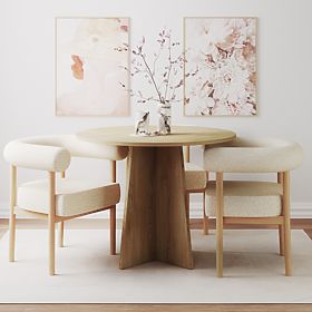 Merlo kerek étkezőasztal 100 cm, Cremona Torro tölgy