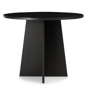 Merlo kerek étkezőasztal 100 cm, fekete