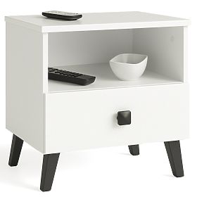 MOBI K-01 FEHÉR FEKETE KOMÓD