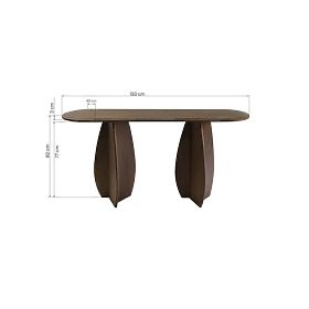 Noku konzolas/íróasztal 150 cm, sötét dió