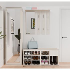 Nyitott Cipősszekrény TALLIN KASMÍR BÉZS Előszobába