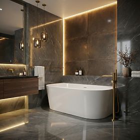 OLIMPIA 170 cm-es akril fali kád