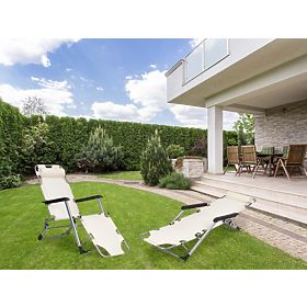 Összecsukható kerti strand szék nyugágy 2 az 1-ben